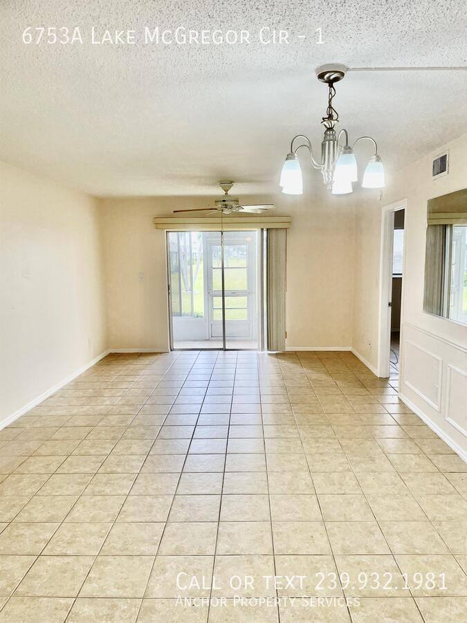 Condo for rent at 6753A Lake McGregor Circle #1, Fort Myers, FL 33919