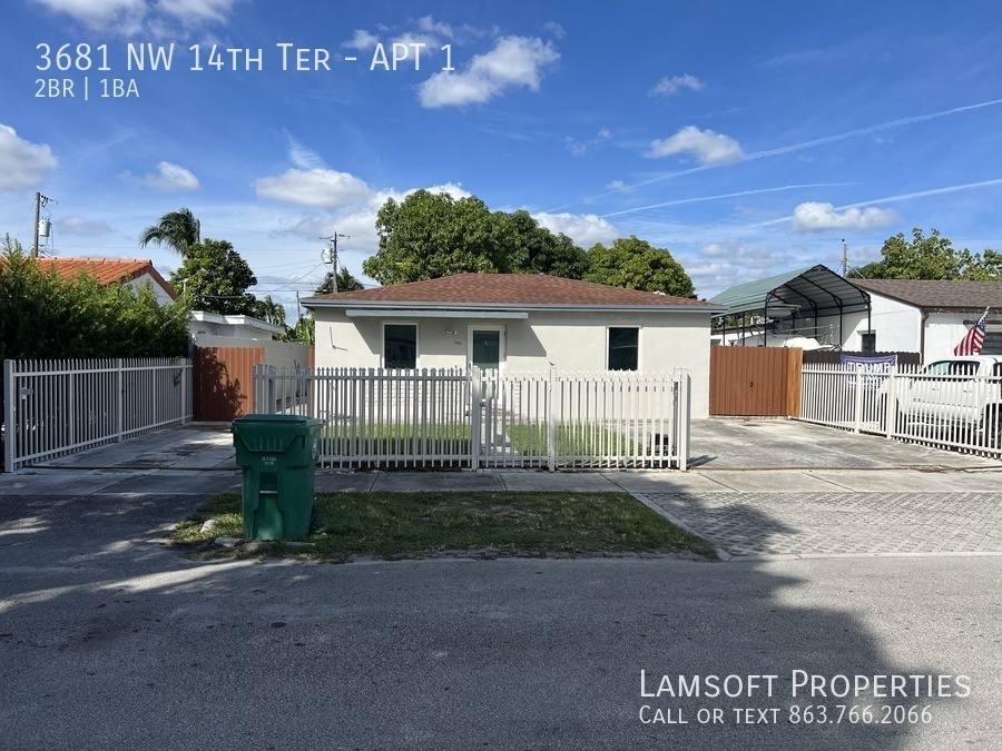 Apartment for rent at 3681 NW 14th Terrace #1, Miami, FL 33125