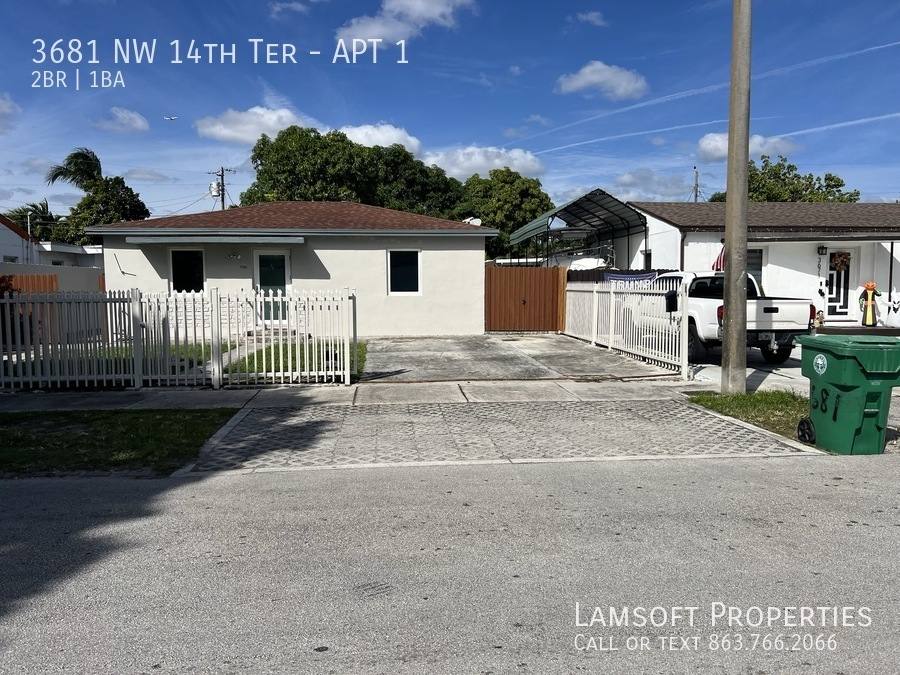Apartment for rent at 3681 NW 14th Terrace #1, Miami, FL 33125