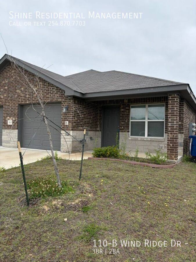 Apartment for rent at 110-B Wind Ridge Dr, Copperas Cove, TX 76522