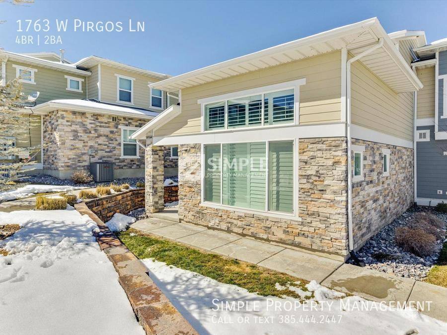 Townhouse for rent at 1763 W Pirgos Lane, South Jordan, UT 84095