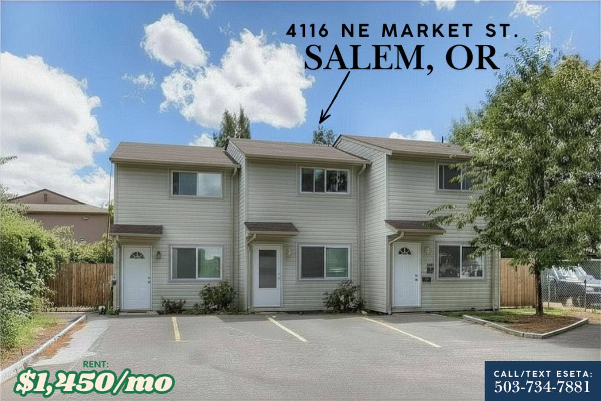 Townhouse for rent at 4116 NE Market St, Salem, OR 97301