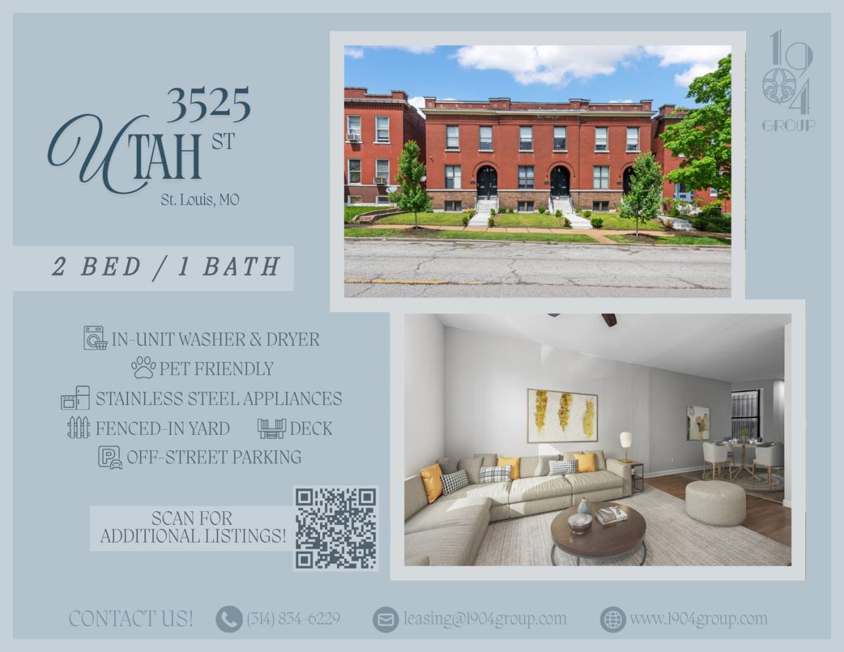 Apartment for rent at 3521 Utah St, Saint Louis, MO 63118