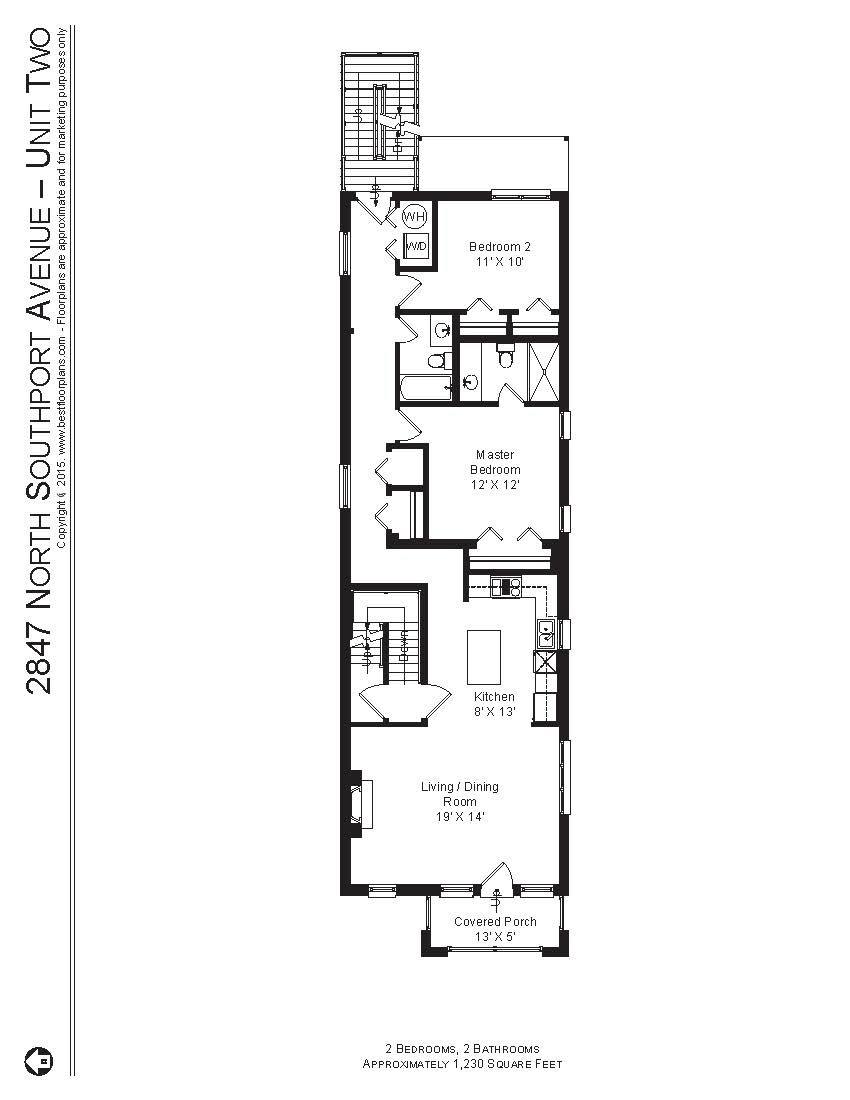Apartment for rent at 2847 N Southport Ave #2, Chicago, IL 60657