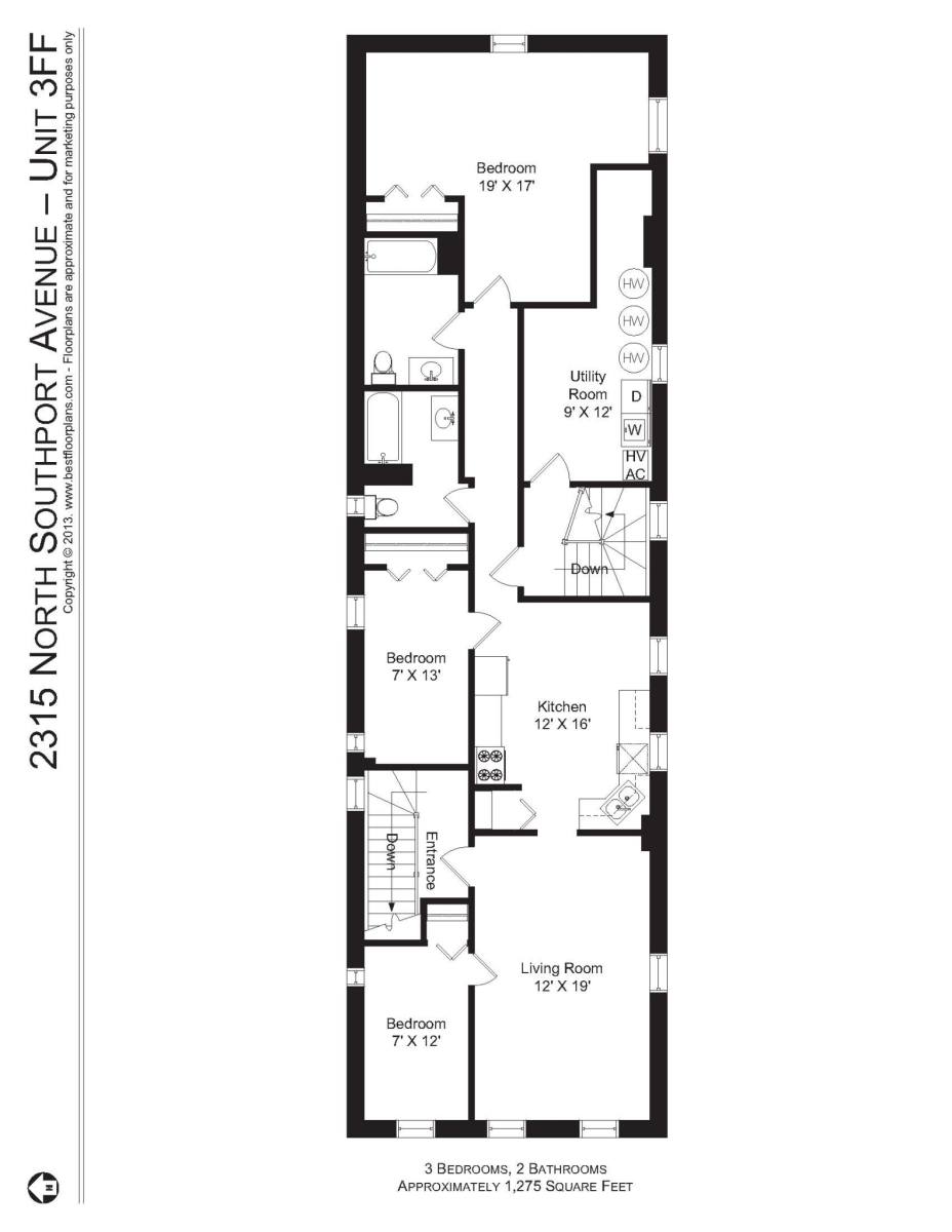Apartment for rent at 2315 N Southport Ave #3F, Chicago, IL 60614