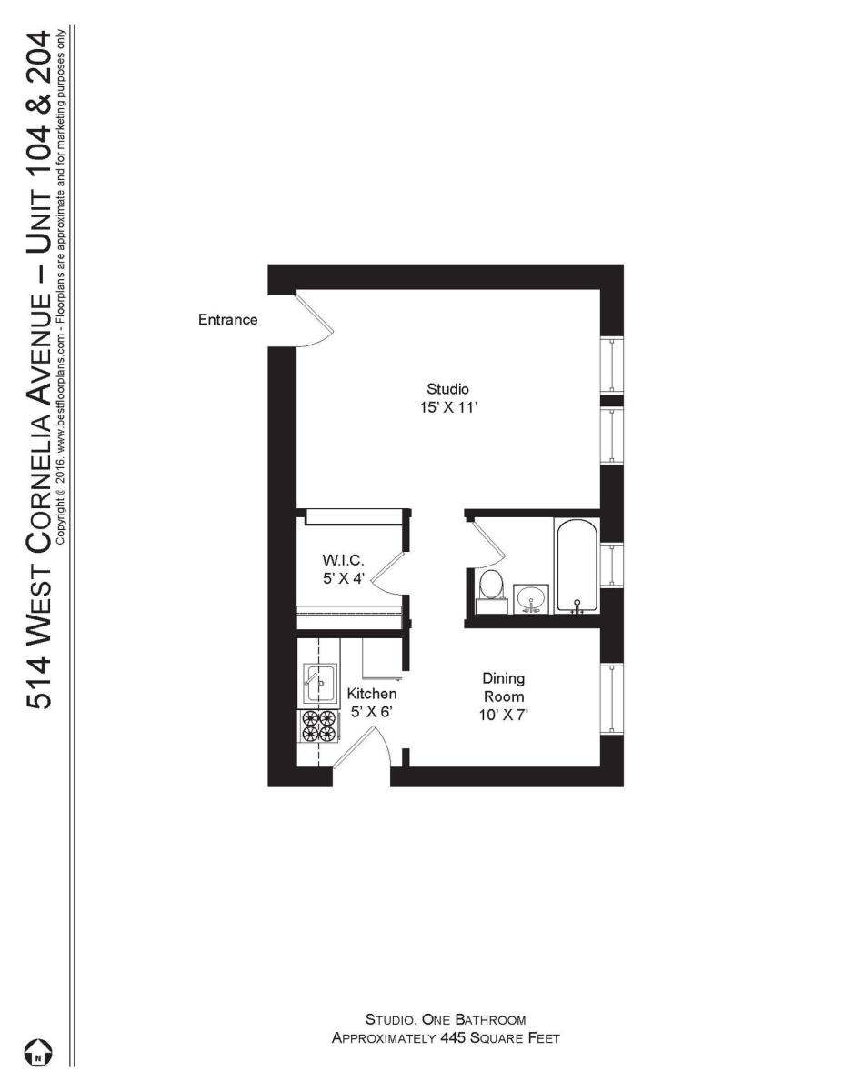 Apartment for rent at 512 W Cornelia Ave #104, Chicago, IL 60657