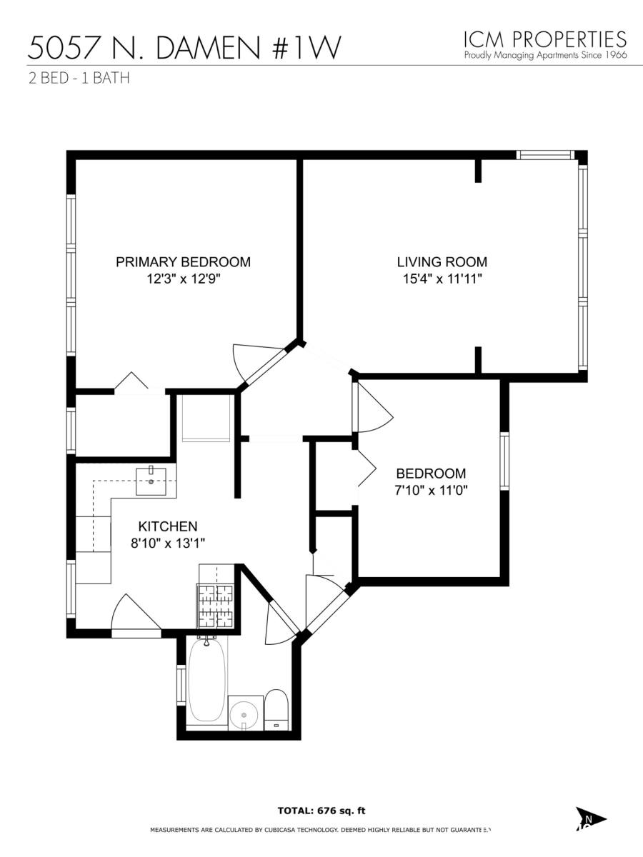 Apartment for rent at 5045 N Damen Ave #1W, Chicago, IL 60625