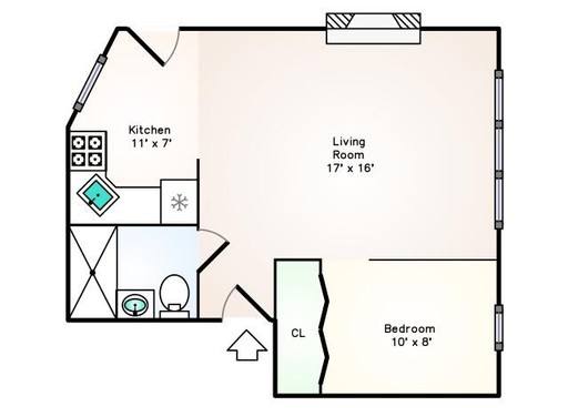 Apartment for rent at 1008 W Altgeld #1, Chicago, IL 60614