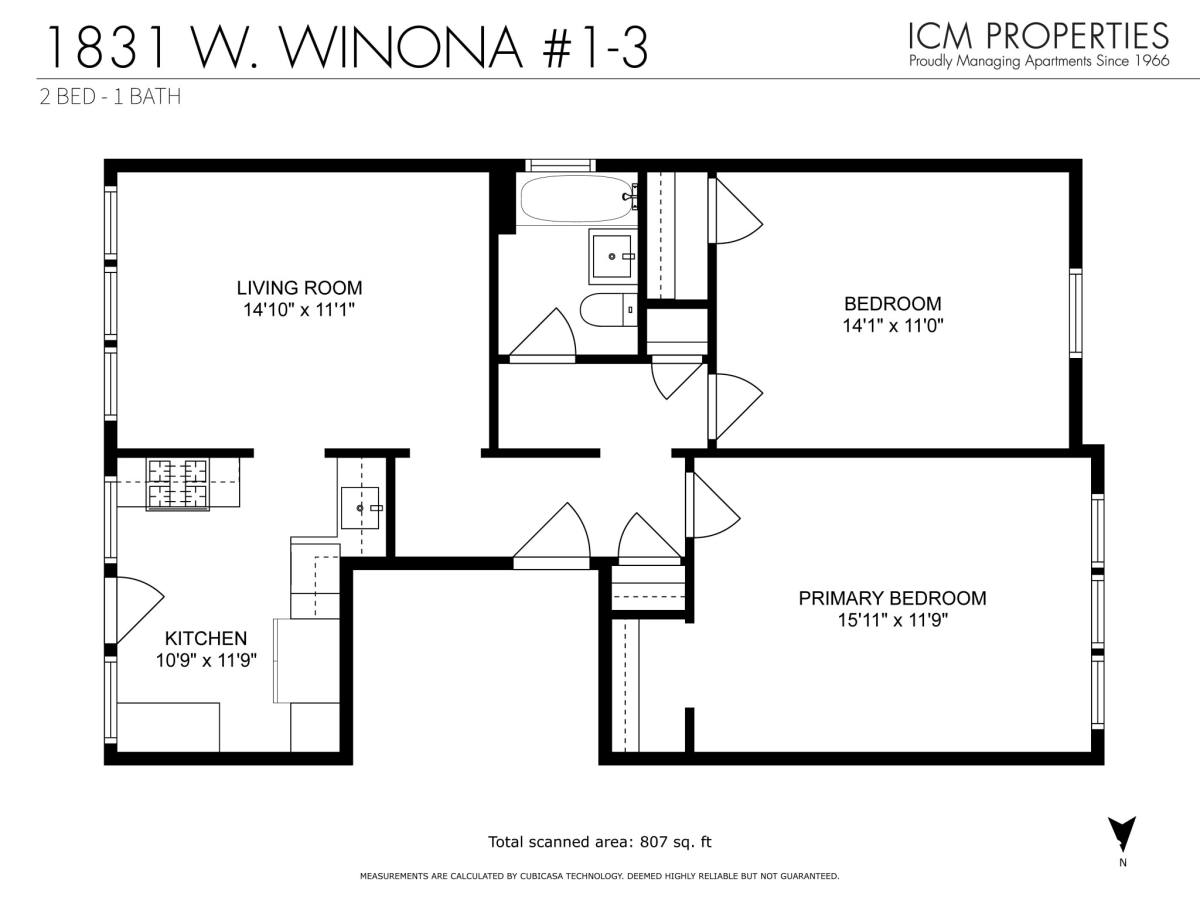 Apartment for rent at 5073 N Wolcott #2, Chicago, IL 60640