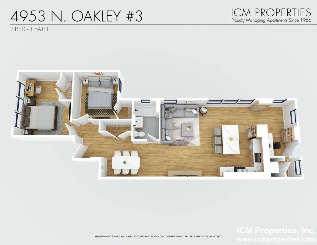Apartment for rent at 4951 N Oakley Ave #3, Chicago, IL 60625