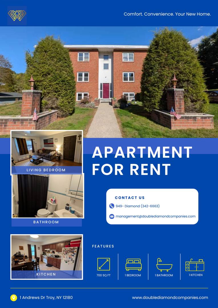 Apartment for rent at 1 Andrews Dr, Troy, NY 12180