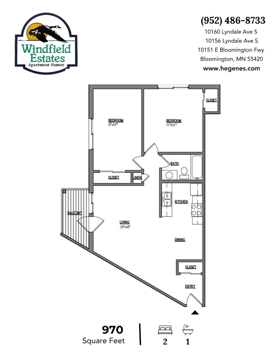 Apartment for rent at 10156-10160 Lyndale Ave S, Minneapolis, MN 55420