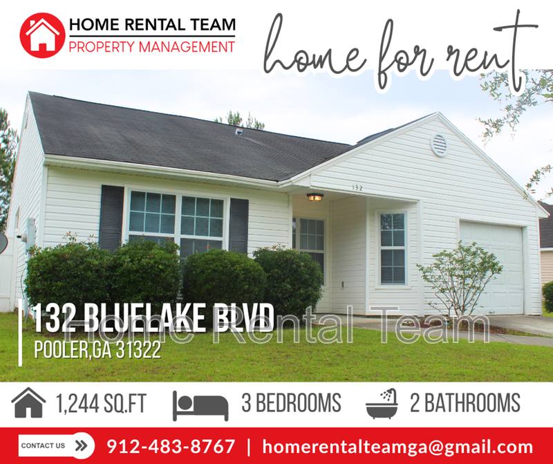 House for rent at 132 Bluelake Blvd, Pooler, GA 31322