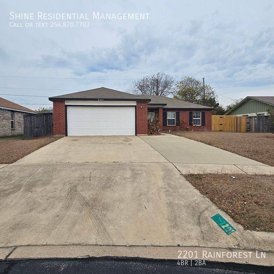 House for rent at 2201 Rainforest Lane, Killeen, TX 76549