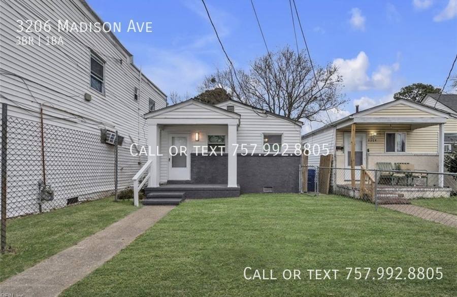 House for rent at 3206 Madison Ave, Newport News, VA 23606