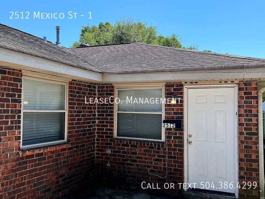 Townhouse for rent at 2512 Mexico St #1, New Orleans, LA 70122