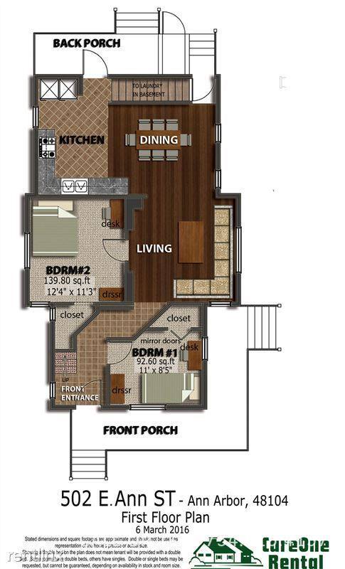 House for rent at 502 E Ann St, Ann Arbor, MI 48104