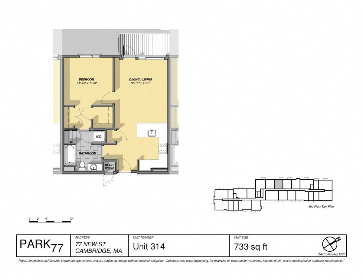 Apartment for rent at 87 New St, Cambridge, MA 02138