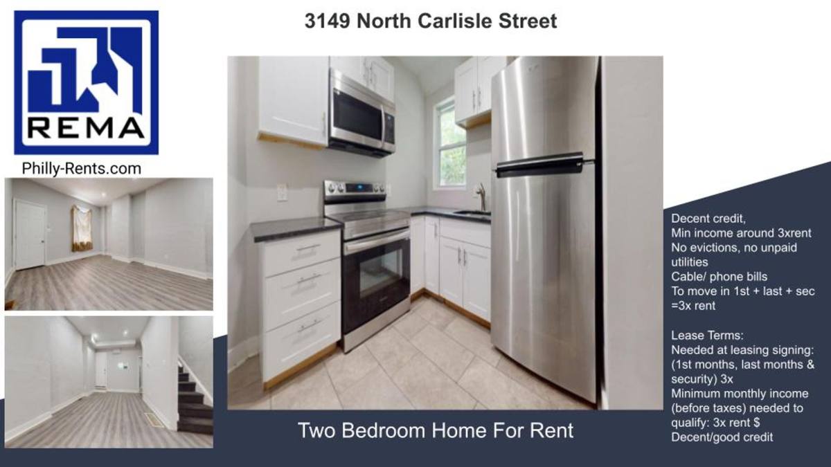 House for rent at 3149 N Carlisle St, Philadelphia, PA 19132