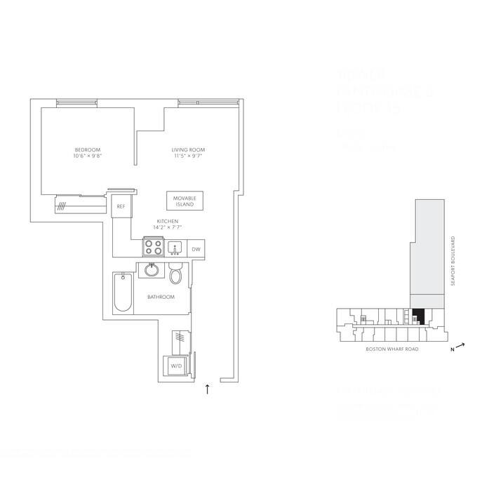 Apartment for rent at 85 Seaport Blvd #PH1503, Boston, MA 02210