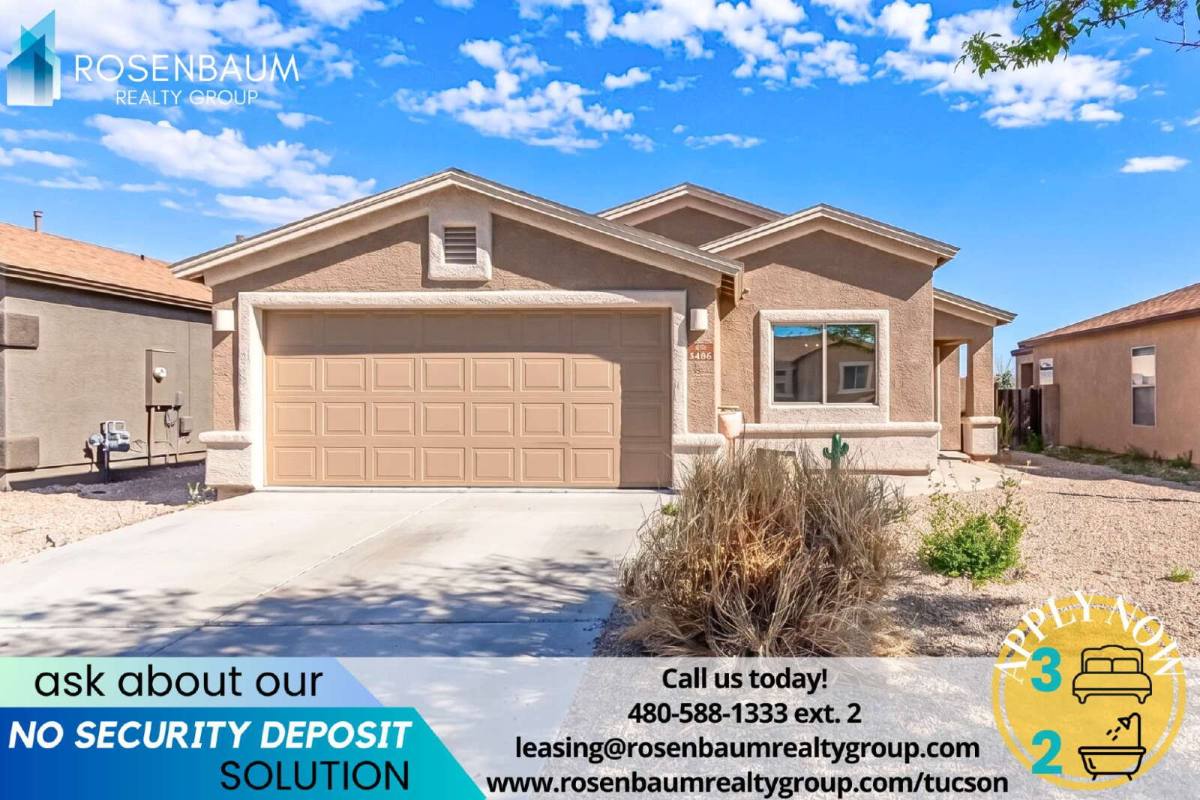 House for rent at 3486 W Center Mountain Way, Tucson, AZ 85746