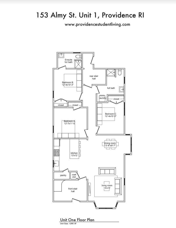 House for rent at 153 Almy St #1, Providence, RI 02909