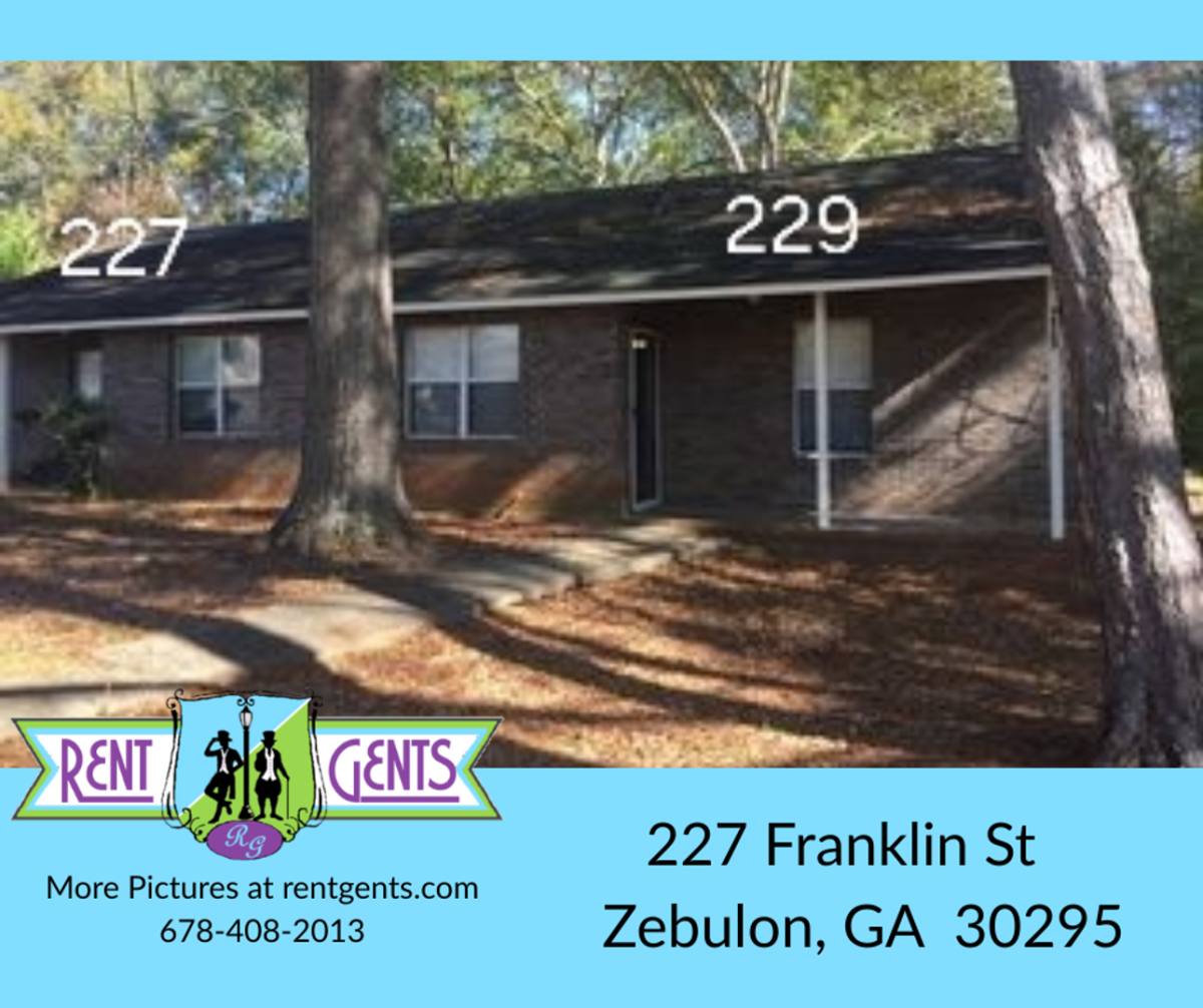 House for rent at 227 Franklin St, Zebulon, GA 30295