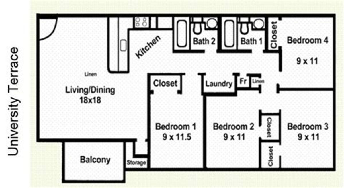 Apartment for rent at 1203 University Terrace, Blacksburg, VA 24060