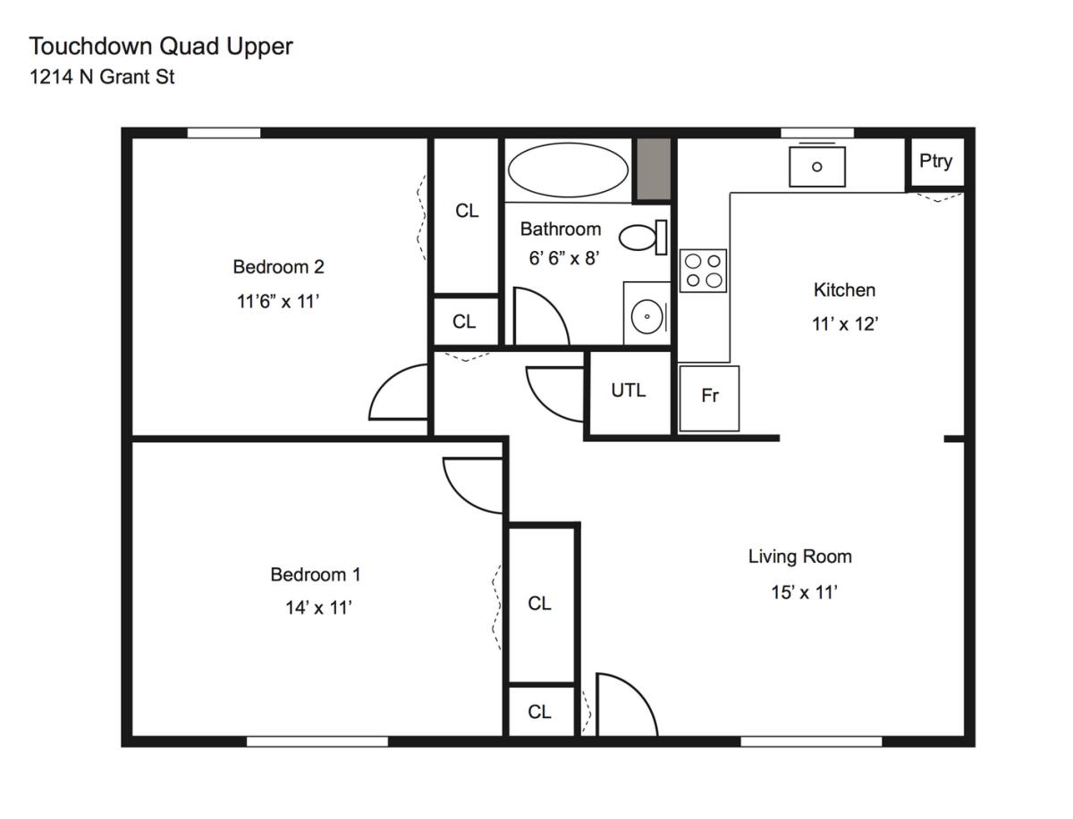 Apartment for rent at 1214 N Grant St, Bloomington, IN 47408