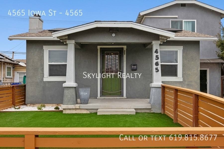 Apartment for rent at 4565 Iowa St, San Diego, CA 92116