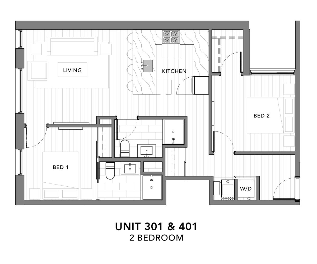 Apartment for rent at 4513 N Clark #201, Chicago, IL 60640