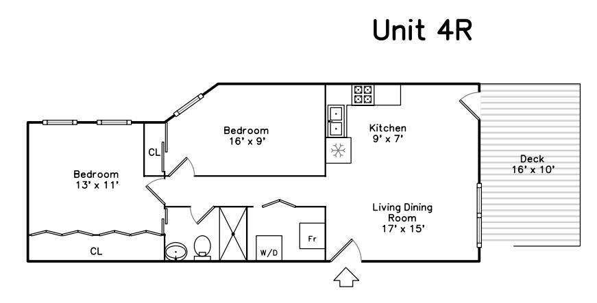 Apartment for rent at 836 N Milwaukee Ave #3R, Chicago, IL 60642