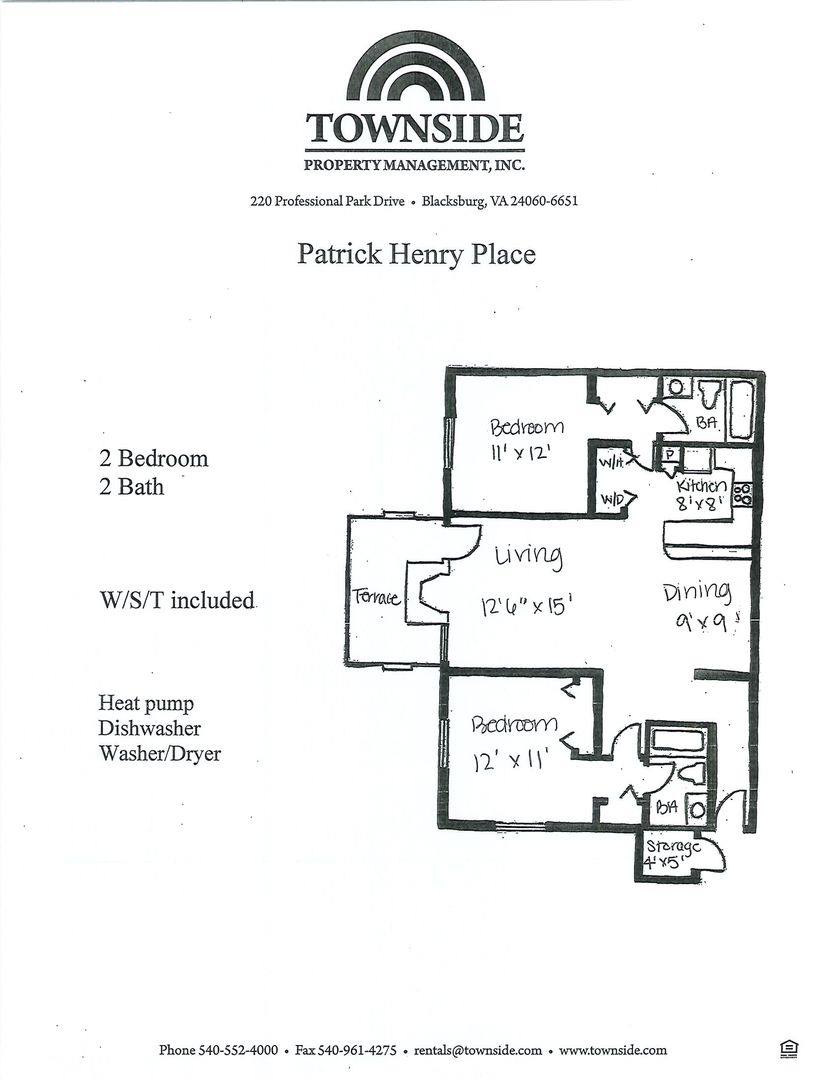 Condo for rent at 1316D Henry Lane, Blacksburg, VA 24060