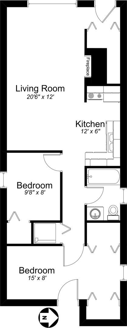 Apartment for rent at 2947 N Racine Ave, Chicago, IL 60657