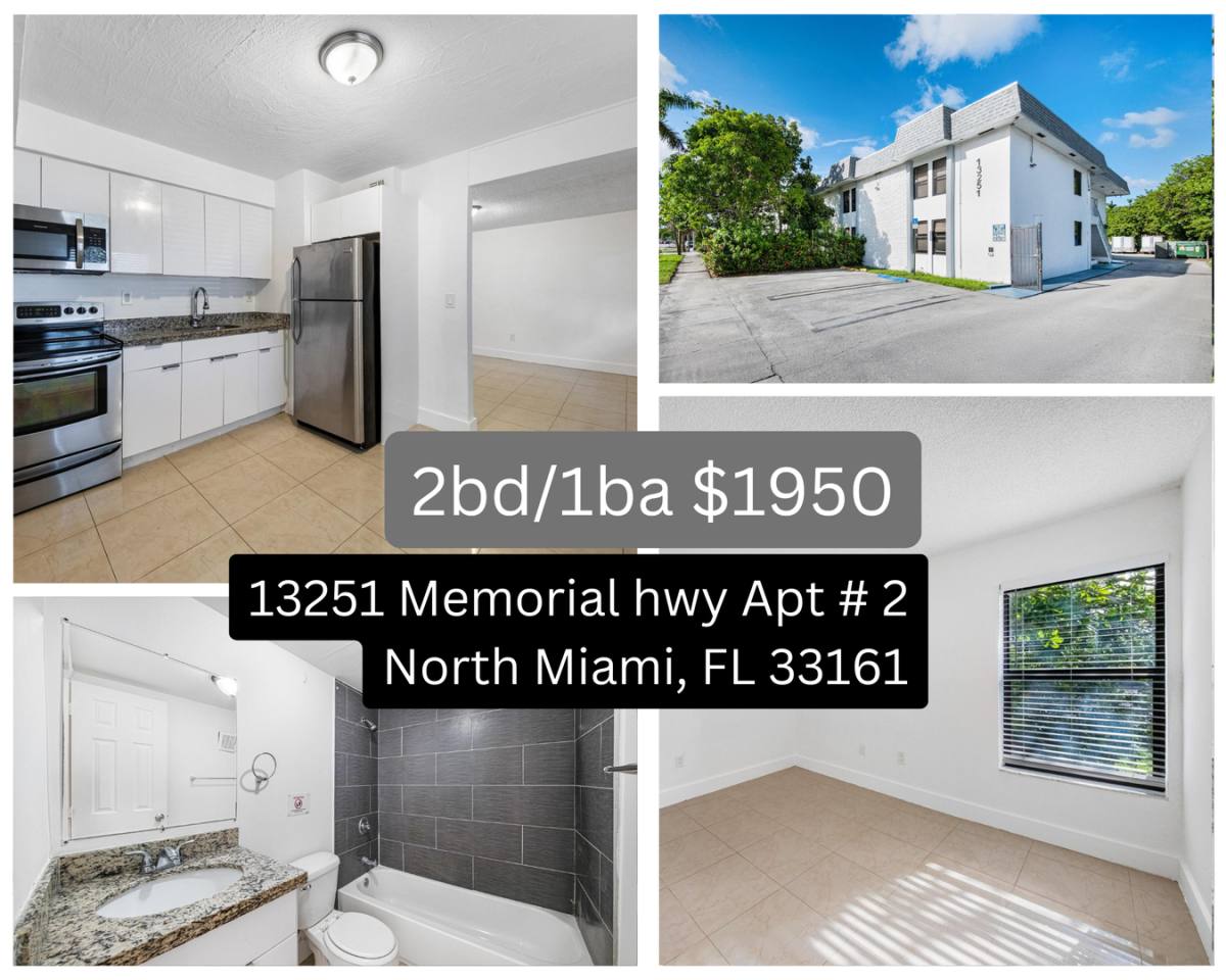 Apartment for rent at 13251 Memorial Highway, Miami, FL 33161