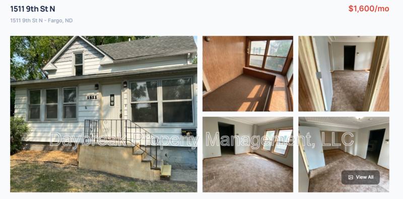House for rent at 1511 9th St N, Fargo, ND 58102
