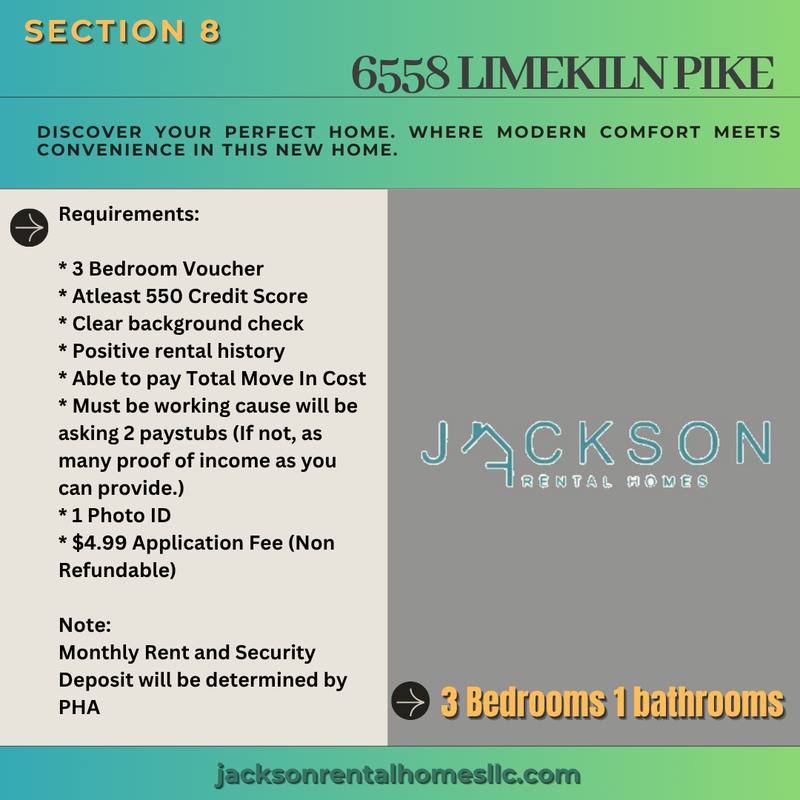 House for rent at 6558 Limekiln Pike, Philadelphia, PA 19138