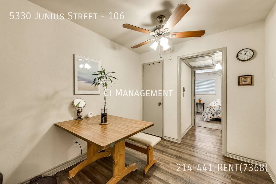 Apartment for rent at 5330 Junius St #106, Dallas, TX 75214