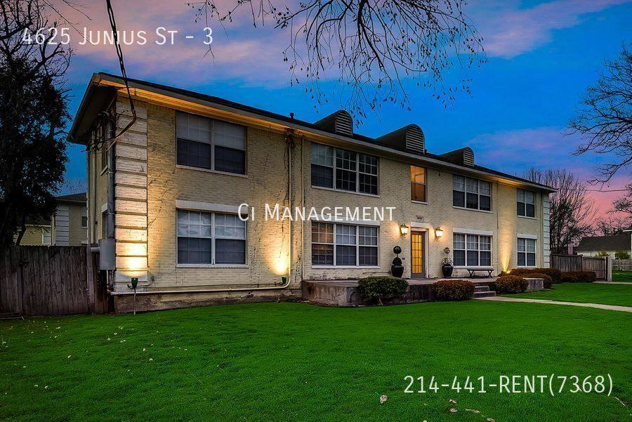 Apartment for rent at 4625 Junius St #3, Dallas, TX 75246