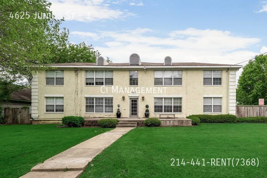 Apartment for rent at 4625 Junius St #3, Dallas, TX 75246