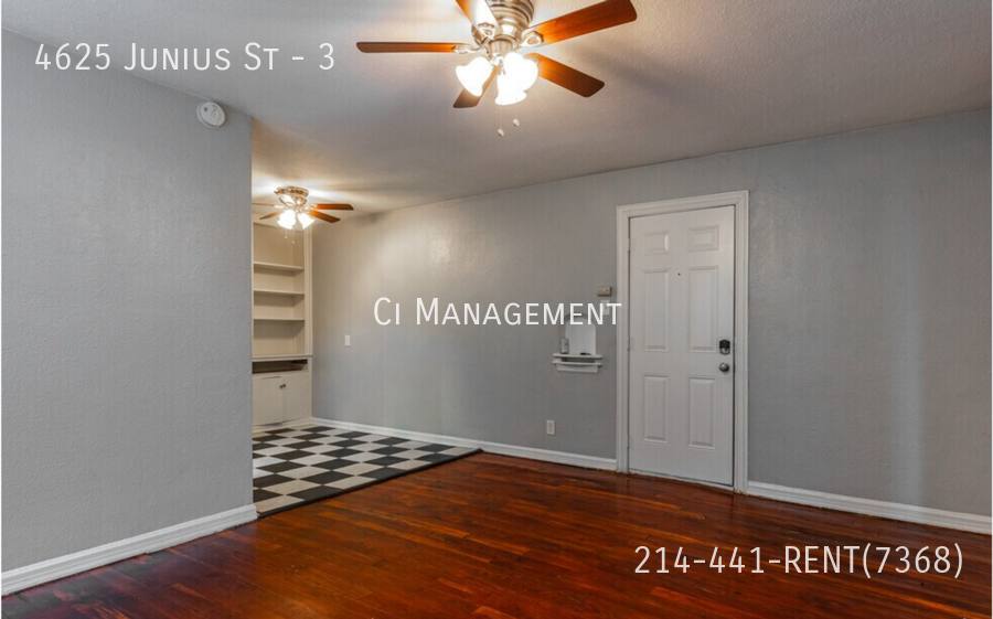 Apartment for rent at 4625 Junius St #3, Dallas, TX 75246