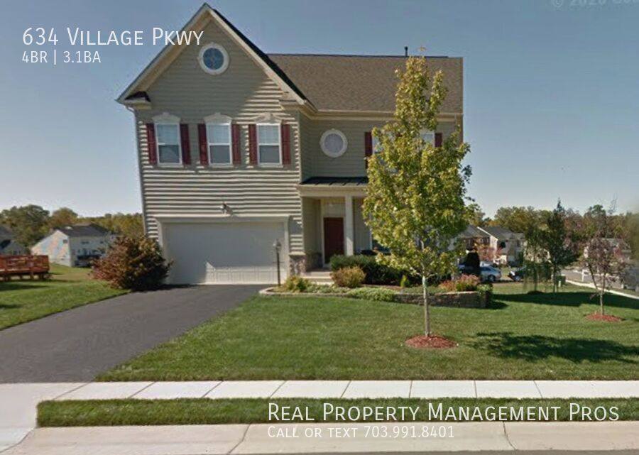 House for rent at 634 Village Parkway, Fredericksburg, VA 22406