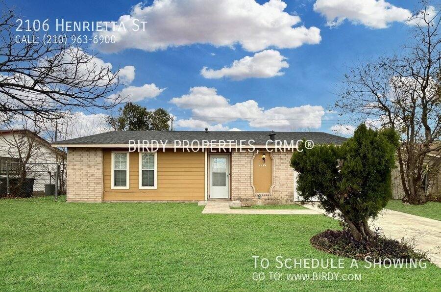 House for rent at 2106 Henrietta St, San Antonio, TX 78224