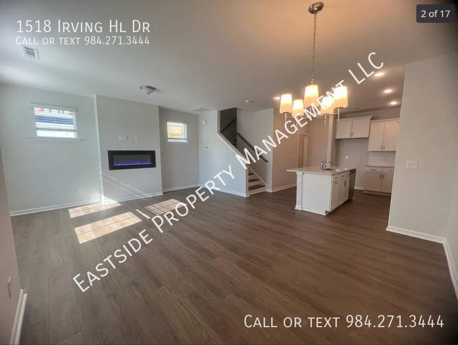 Townhouse for rent at 1518 Irving Hill Dr, Knightdale, NC 27545