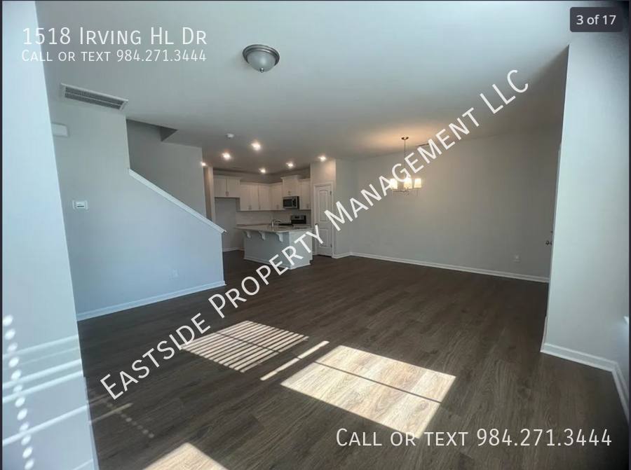 Townhouse for rent at 1518 Irving Hill Dr, Knightdale, NC 27545