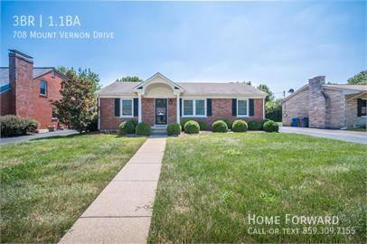 House for rent at 708 Mount Vernon Dr, Lexington, KY 40502