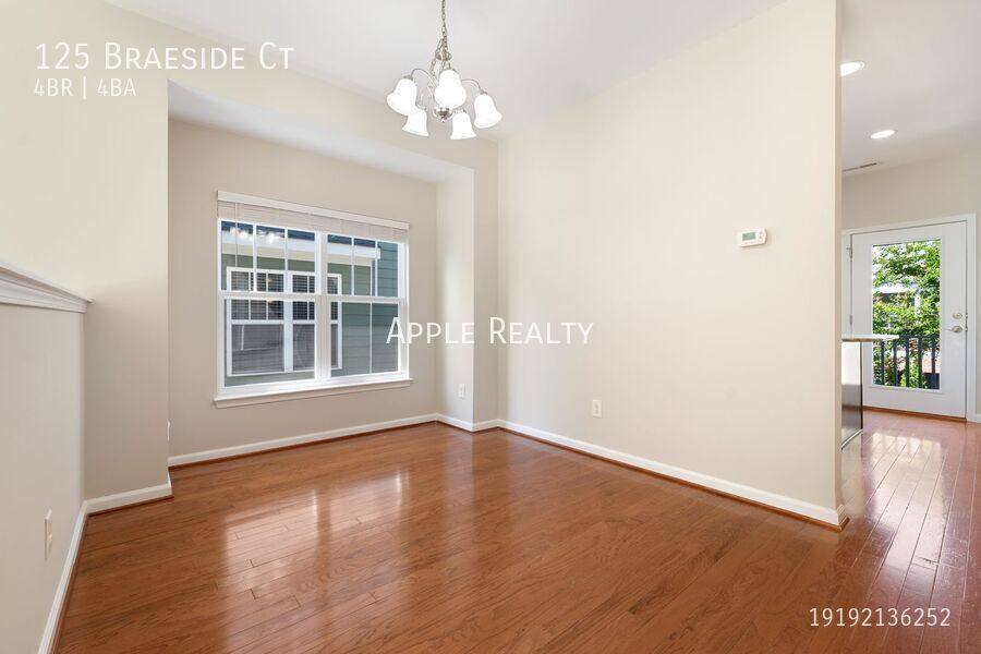 Townhouse for rent at 125 Braeside Court, Cary, NC 27519
