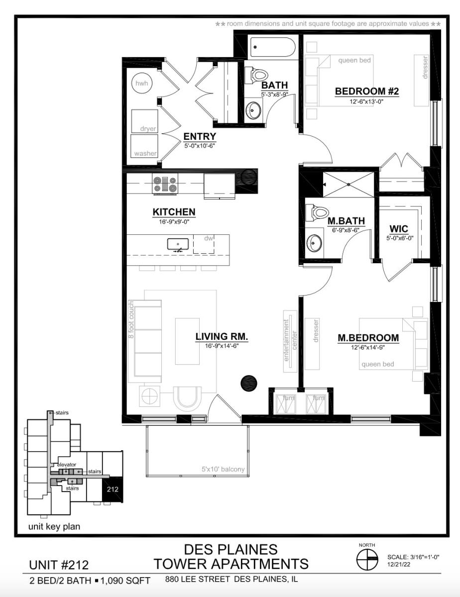 Apartment for rent at 880 Lee St, Des Plaines, IL 60016
