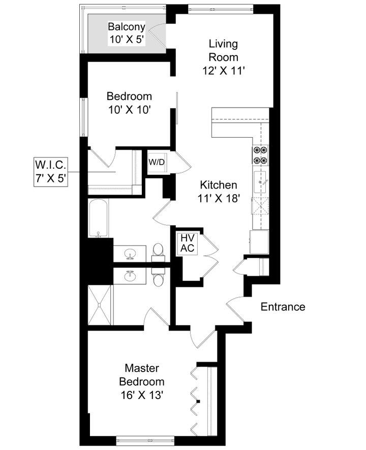 Apartment for rent at 851 W Grand, Chicago, IL 60642