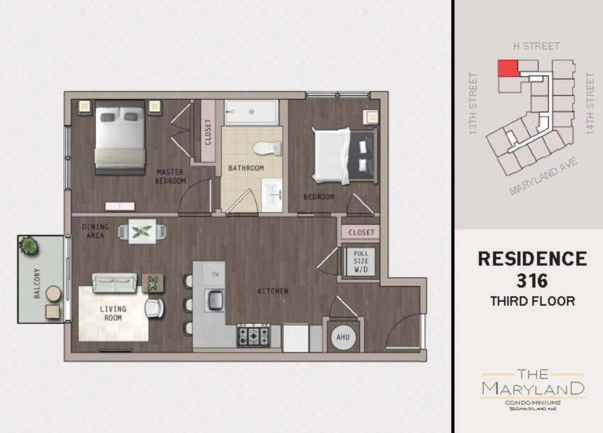 Condo for rent at 1350 Maryland Ave NE, Washington, DC 20002